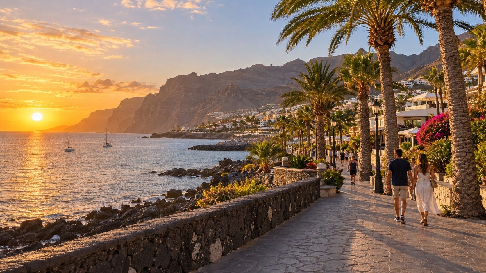 Costa Adeje coastline in Tenerife